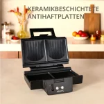 Krups Τοστιέρα για 2 Τοστ 850W Μαύρη FDK462 - Image 5