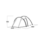 Easy Camp Σκηνή Camping Τούνελ Πράσινη 3 Εποχών για 3 Άτομα 120479 - Image 2