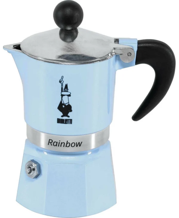 Bialetti Rainbow Μπρίκι Espresso 1cups Μπλε 5041
