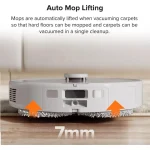 Xiaomi Roborock Q Revo Σκούπα Ρομπότ για Σκούπισμα & Σφουγγάρισμα με Wi-Fi Λευκή QRSP02-00 - Image 7
