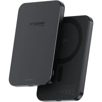 PanzerGlass Empower MagSafe 5000mAh 15W με Θύρα USB-C Μαύρο EM78115