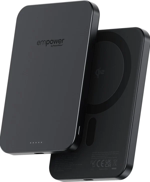 PanzerGlass Empower MagSafe 5000mAh 15W με Θύρα USB-C Μαύρο EM78115