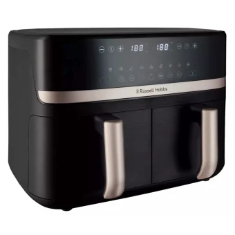 Russell Hobbs Satisfry Air Fryer με Διπλό Αποσπώμενο Κάδο 9lt Μαύρο 27680-56