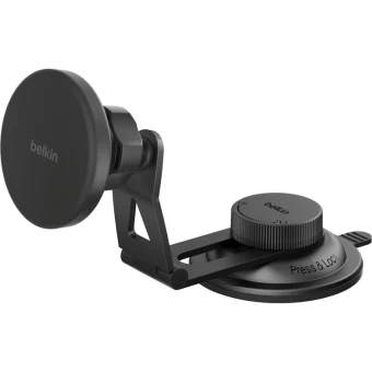 Belkin Βάση Κινητού Αυτοκινήτου με Μαγνήτη και Ασύρματη Φόρτιση Μαύρη WIC013HQBK