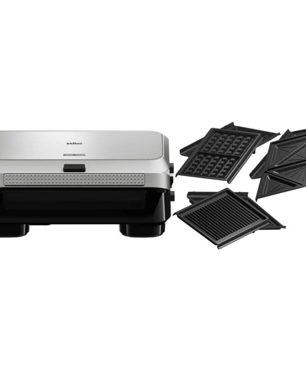 Braun Snackmaker Τοστιέρα για 2 Τοστ 800W Γκρι 7893337