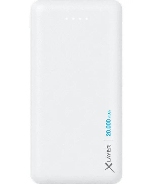 Xlayer Micro 217286 Power Bank 20000mAh με 2 Θύρες USB-A Λευκό