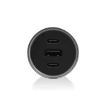 TTEC Φορτιστής Αυτοκινήτου 130W Γρήγορης Φόρτισης με Θύρες: 1xUSB 2xType-C Μαύρο Χρώμα 2CKP05S - Image 4