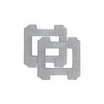 Set 2 Ecovacs Microfiber Cleaning Pads Compatible Winbot Mini Gray W-CC02-0012