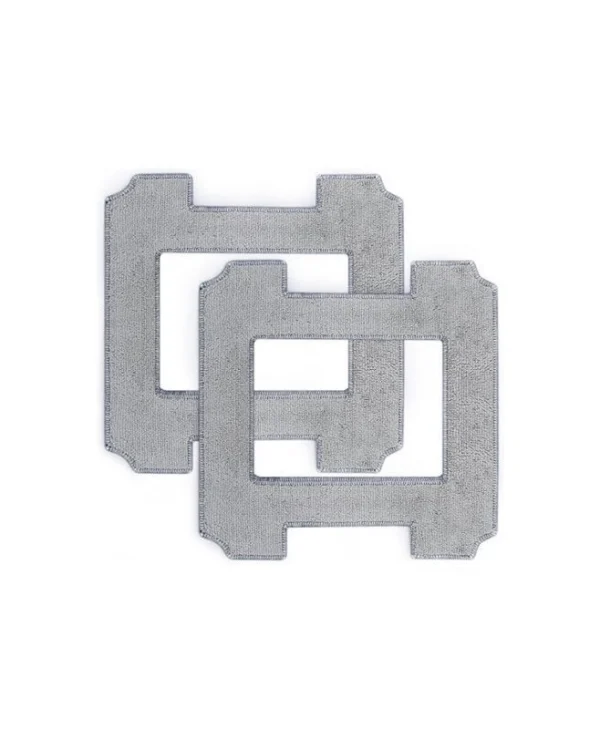 Set 2 Ecovacs Microfiber Cleaning Pads Compatible Winbot Mini Gray W-CC02-0012
