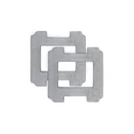 Set 2 Ecovacs Microfiber Cleaning Pads Compatible Winbot Mini Gray W-CC02-0012 - Image 2