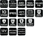 Neo Tools Φορτιστής Μπαταρίας Αυτοκινήτου 6/12V 6/12V-10A 11-893-1 - Image 5