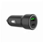 Gembird Φορτιστής Αυτοκινήτου 20W με Θύρες: 2xUSB 1xType-C Μαύρος TA-UC-A2PDQC20-CAR-01