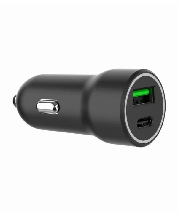 Gembird Φορτιστής Αυτοκινήτου 20W με Θύρες: 2xUSB 1xType-C Μαύρος TA-UC-A2PDQC20-CAR-01
