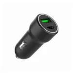Gembird Φορτιστής Αυτοκινήτου 20W με Θύρες: 2xUSB 1xType-C Μαύρος TA-UC-A2PDQC20-CAR-01 - Image 2