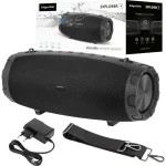 Kruger & Matz Explorer + Αδιάβροχο Ηχείο Bluetooth 15W με Ραδιόφωνο και Διάρκεια Μπαταρίας έως 8 ώρες Μαύρο LEC-KM0553 - Image 5