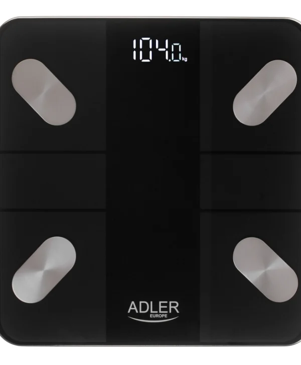 Adler Ψηφιακή Ζυγαριά 180kg Μαύρη AD 8186 AD 8186b