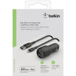 Belkin Φορτιστής Αυτοκινήτου 24W 2.4A με Θύρες: 2xUSB μαζί με Καλώδιο Lightning Μαύρος CCD001BT1MBK - Image 2