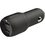 Belkin Φορτιστής Αυτοκινήτου 24W 2.4A με Θύρες: 2xUSB μαζί με Καλώδιο Lightning Μαύρος CCD001BT1MBK - Image 4