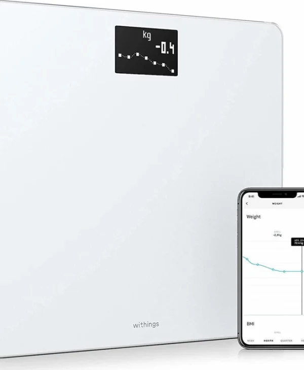 Withings WBS06 Smart Ζυγαριά 180kg Λευκή WBS06-White-All-Inter - NS