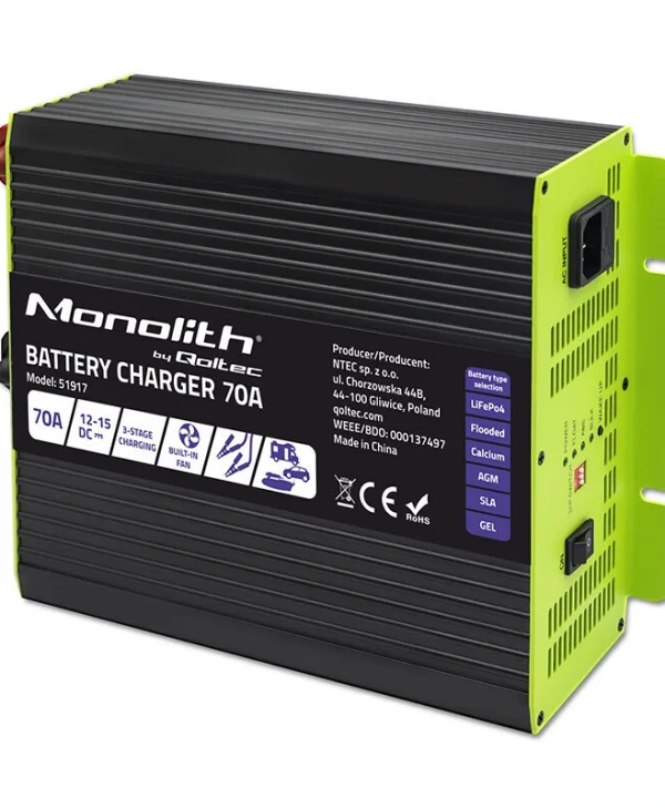 Qoltec Monolith Φορτιστής Μπαταρίας Αυτοκινήτου 12V 51917