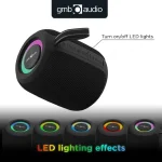 Gembird Ηχείο Bluetooth 8W με Ραδιόφωνο και Διάρκεια Μπαταρίας έως 4 ώρες Μαύρο SPK-BT-LED-05-BK - Image 7