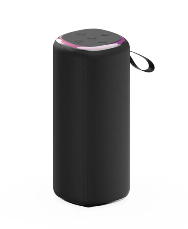 Gembird Ηχείο Bluetooth 10W με Ραδιόφωνο και Διάρκεια Μπαταρίας έως 4 ώρες Μαύρο SPK-BT-LED-08L