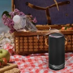Gembird Ηχείο Bluetooth 10W με Ραδιόφωνο και Διάρκεια Μπαταρίας έως 4 ώρες Μαύρο SPK-BT-LED-08L - Image 4
