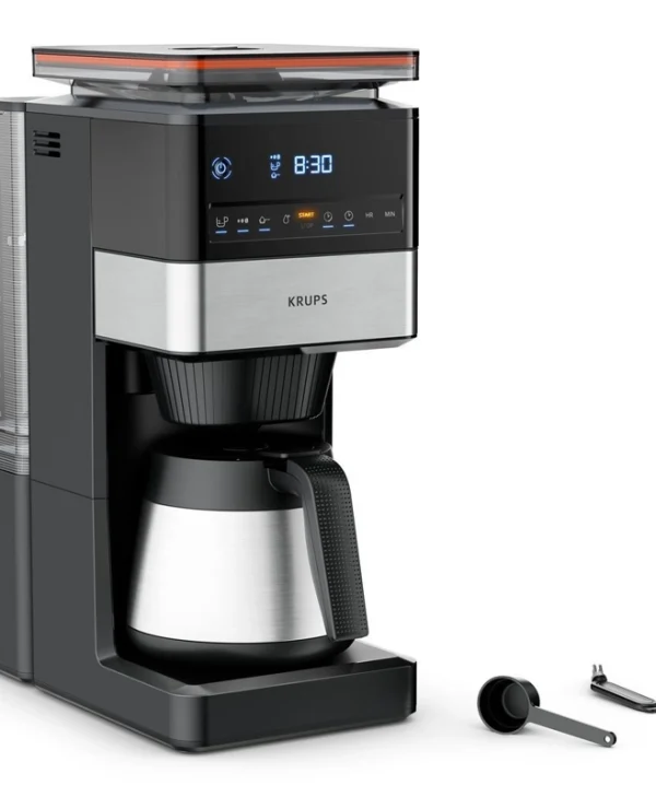 Krups Grind Aroma Xl Thermo Αυτόματη Μηχανή Espresso 1000W με Μύλο Άλεσης Καφέ KT8428 GRIND AROMA XL THERMO