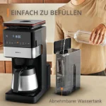 Krups Grind Aroma Xl Thermo Αυτόματη Μηχανή Espresso 1000W με Μύλο Άλεσης Καφέ KT8428 GRIND AROMA XL THERMO - Image 6