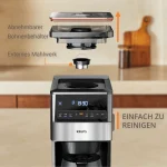 Krups Grind Aroma Xl Thermo Αυτόματη Μηχανή Espresso 1000W με Μύλο Άλεσης Καφέ KT8428 GRIND AROMA XL THERMO - Image 9