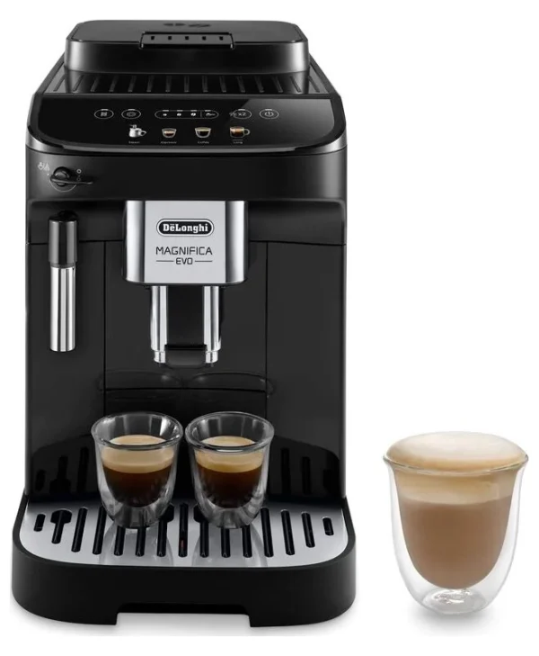 De'Longhi Magnifica Evo Αυτόματη Μηχανή Espresso 1450W Πίεσης 15bar με Μύλο Άλεσης Μαύρη ECAM 290.21.B