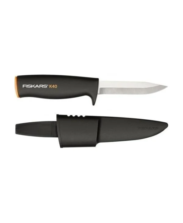 Fiskars K40 Μαχαίρι Μαύρο σε Θήκη 1001622