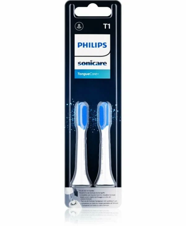 Philips Sonicare TongueCare+ Ανταλλακτικές Κεφαλές για Ηλεκτρική Οδοντόβουρτσα HX8072/01 2τμχ