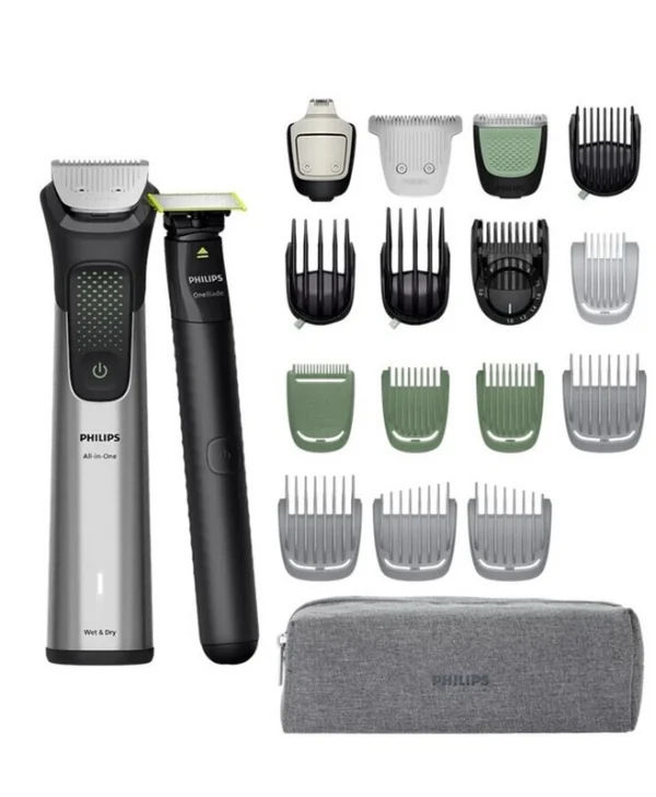 Philips All-in-One 9000 Series Σετ Κουρευτικής Μηχανής Ασημί MG9557/15