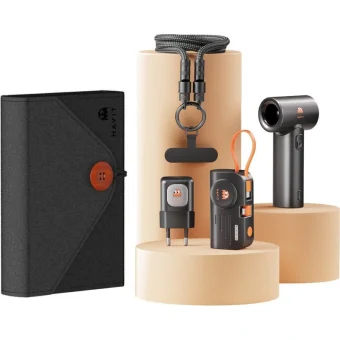 Havit Travel Set (Travel Charger + Power Bank + USB-C Cable + Hand fan) Μαύρο STK011 EU