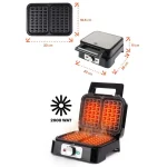 Promis Βαφλιέρα 2 Θέσεων 1200W WAP1600 - Image 3