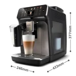 Philips Series 5500 Αυτόματη Μηχανή Espresso 1500W Πίεσης 15bar για Cappuccino με Μύλο Άλεσης Μαύρη EP5549/70 - Image 3