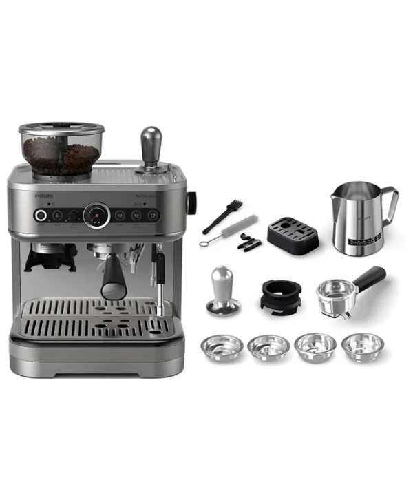 Philips Coffee Machine Αυτόματη Μηχανή Espresso 1050W Πίεσης 15bar με Μύλο Άλεσης Ασημί PSA3228/01