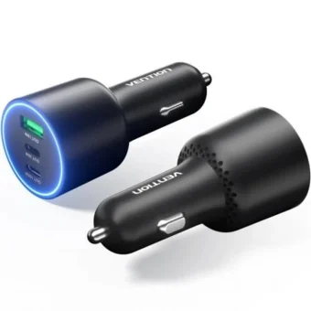 Vention Φορτιστής Αυτοκινήτου 165W με Θύρες: 1xUSB 2xType-C FFPB0