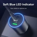 Vention Φορτιστής Αυτοκινήτου 100W με Θύρες: 1xUSB 2xType-C FFQB0 - Image 2