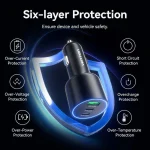 Vention Φορτιστής Αυτοκινήτου 100W με Θύρες: 1xUSB 2xType-C FFQB0 - Image 4