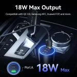 Vention Φορτιστής Αυτοκινήτου 100W με Θύρες: 1xUSB 2xType-C FFQB0 - Image 6