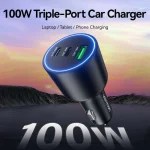 Vention Φορτιστής Αυτοκινήτου 100W με Θύρες: 1xUSB 2xType-C FFQB0 - Image 9