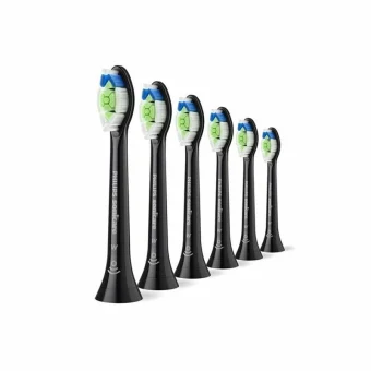 Philips Sonicare Optimal Ανταλλακτικές Κεφαλές για Ηλεκτρική Οδοντόβουρτσα Black HX6066/88 6τμχ
