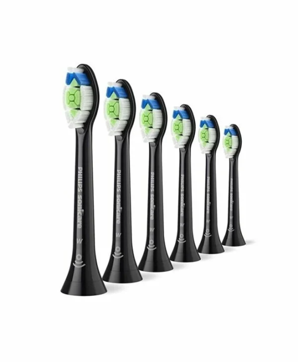 Philips Sonicare Optimal Ανταλλακτικές Κεφαλές για Ηλεκτρική Οδοντόβουρτσα Black HX6066/88 6τμχ