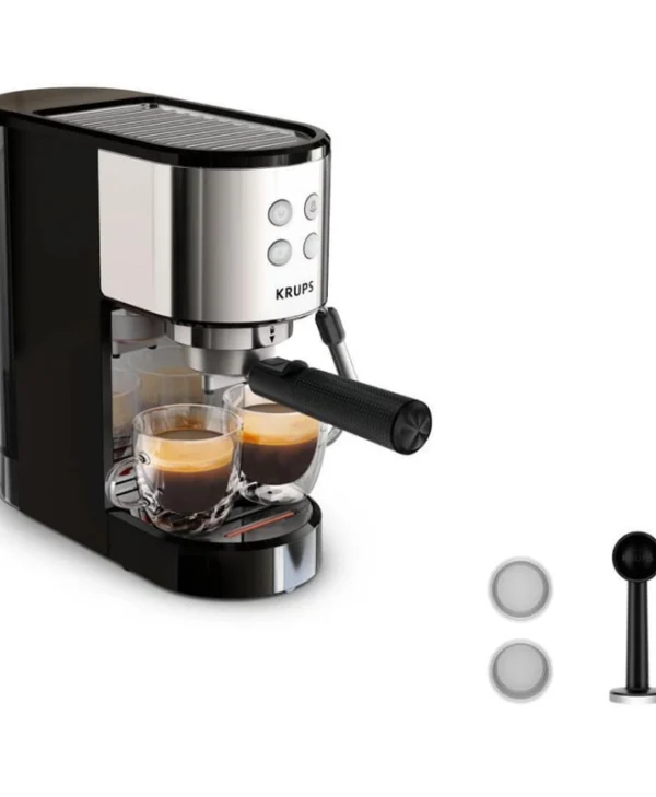 Krups Virtuoso Essential Μηχανή Espresso 1350W Πίεσης 15bar Μαύρη XP441810