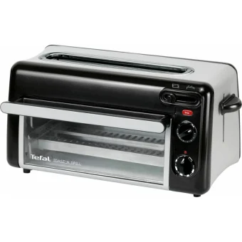 Tefal Toast n Grill Φρυγανιέρα 2 Θέσεων 1300W Μαύρη 968756