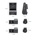 Viofo Σετ Κάμερα DVR Αυτοκινήτου 4K Bluetooth, Wi-Fi, GPS & Κάμερα Οπισθοπορείας A329S 3CH GPS - Image 5
