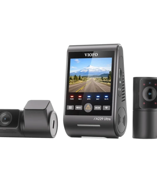 Viofo A229 Ultra 3 Σετ Κάμερα DVR Αυτοκινήτου 4K Wi-Fi, GPS & Κάμερα Οπισθοπορείας A229 ULTRA 3CH-G GPS
