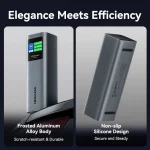 Vention FKE Power Bank 27000mAh 140W με Θύρα USB-A και 2 Θύρες USB-C Γκρι FKEH0 - Image 6